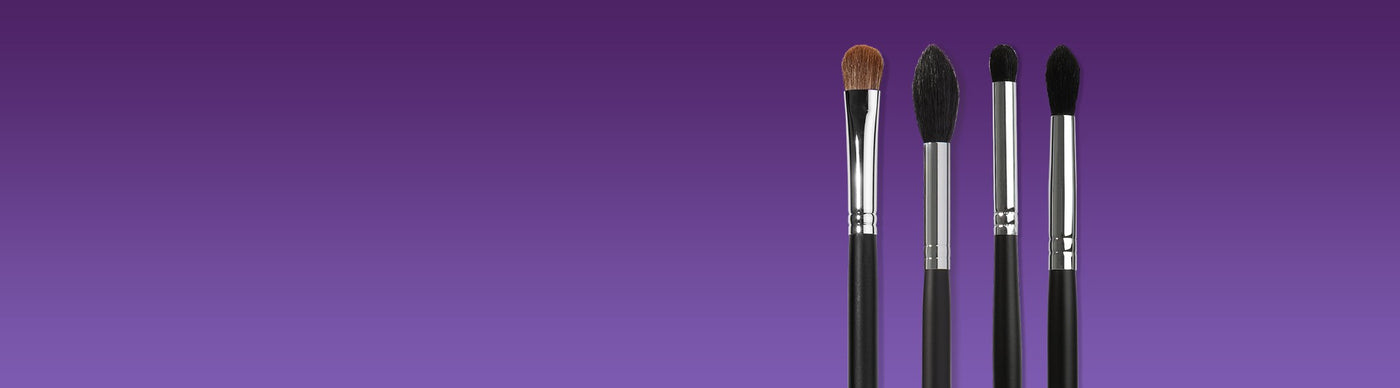 M522 Oval Fluff, M501 Pro Pointed Blender, M321 Bullet Crease, M330 Blending Crease