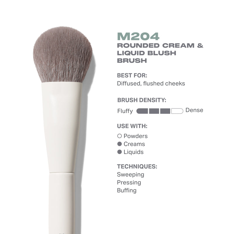 M204 Rounded Cream & Liquid Blush Brush - Image 3 out of 5