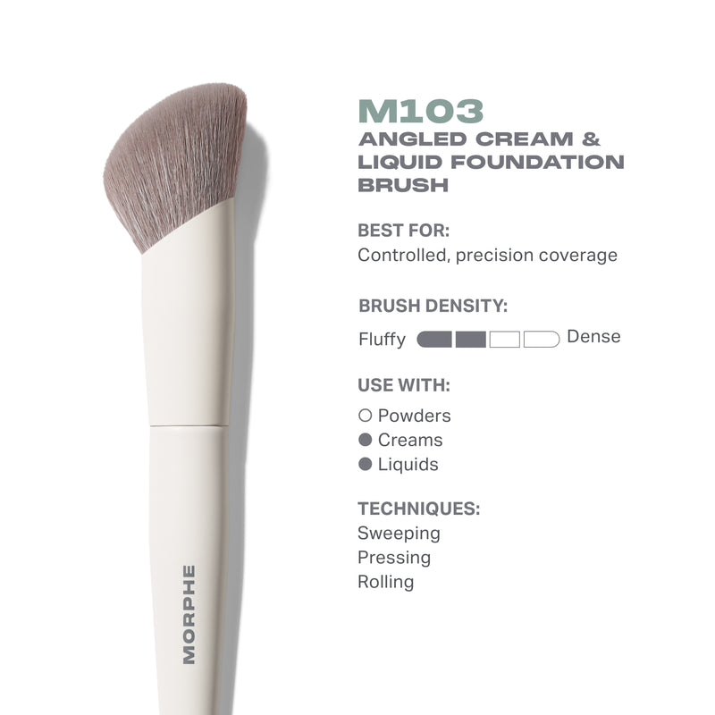 M103 Angled Cream & Liquid Foundation Brush - Image 2 out of 7