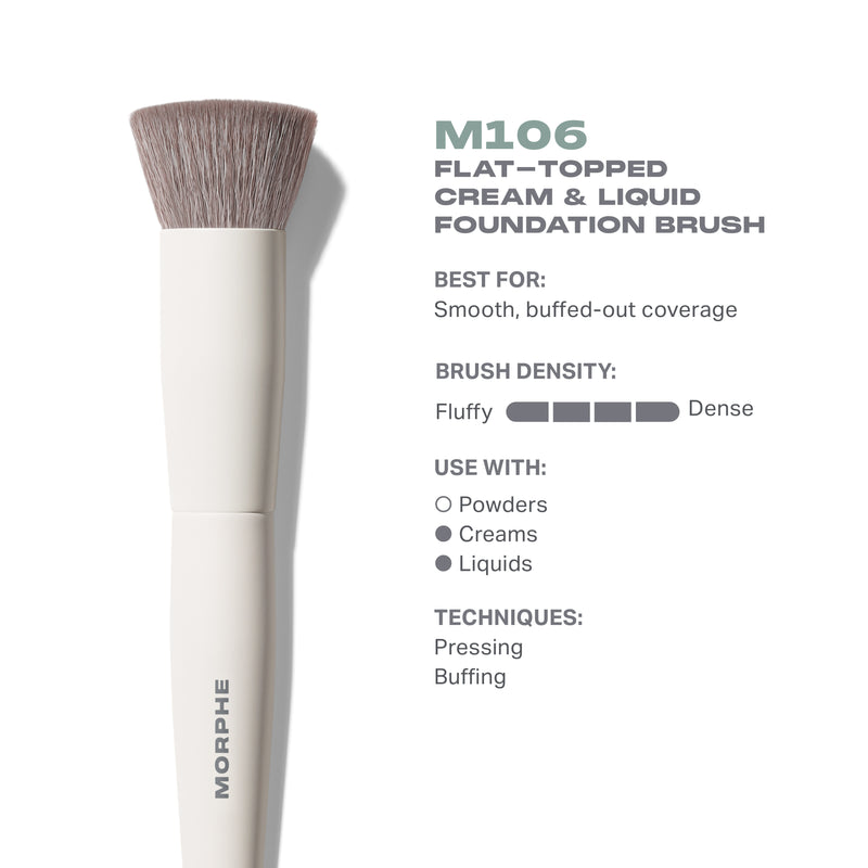 M106 Flat-Topped Foundation Brush - Image 3 out of 5