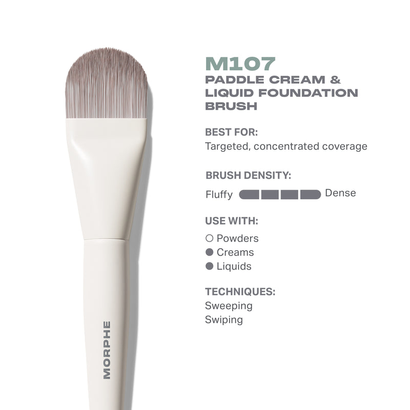 M107 Paddle Cream & Liquid Foundation Brush - Image 2 out of 6