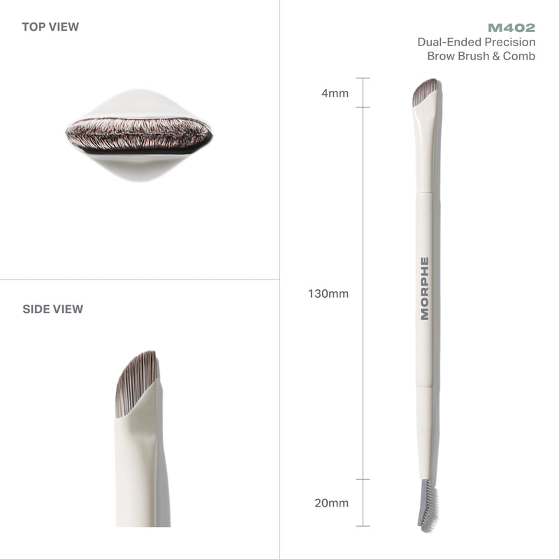 M402 Dual-Ended Precision Brow Brush & Comb - Image 4 out of 5