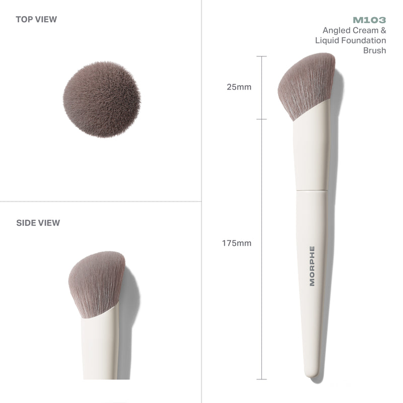 M103 Angled Cream & Liquid Foundation Brush - Image 3 out of 7
