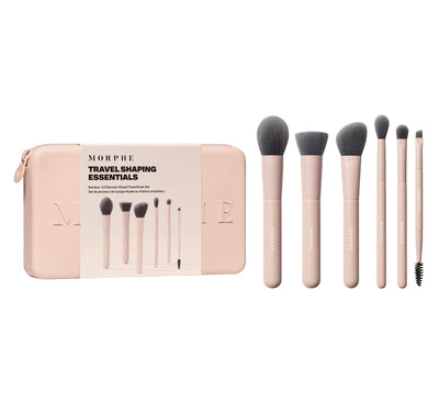 Travel Shaping Essentials Bamboo- & Charcoal-Infused Travel Brush Set