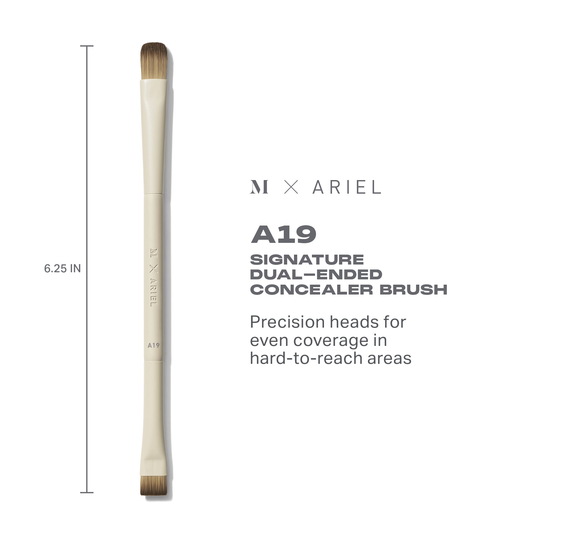 Morphe X Ariel A19 Dual-Ended Concealer Brush - Image 4