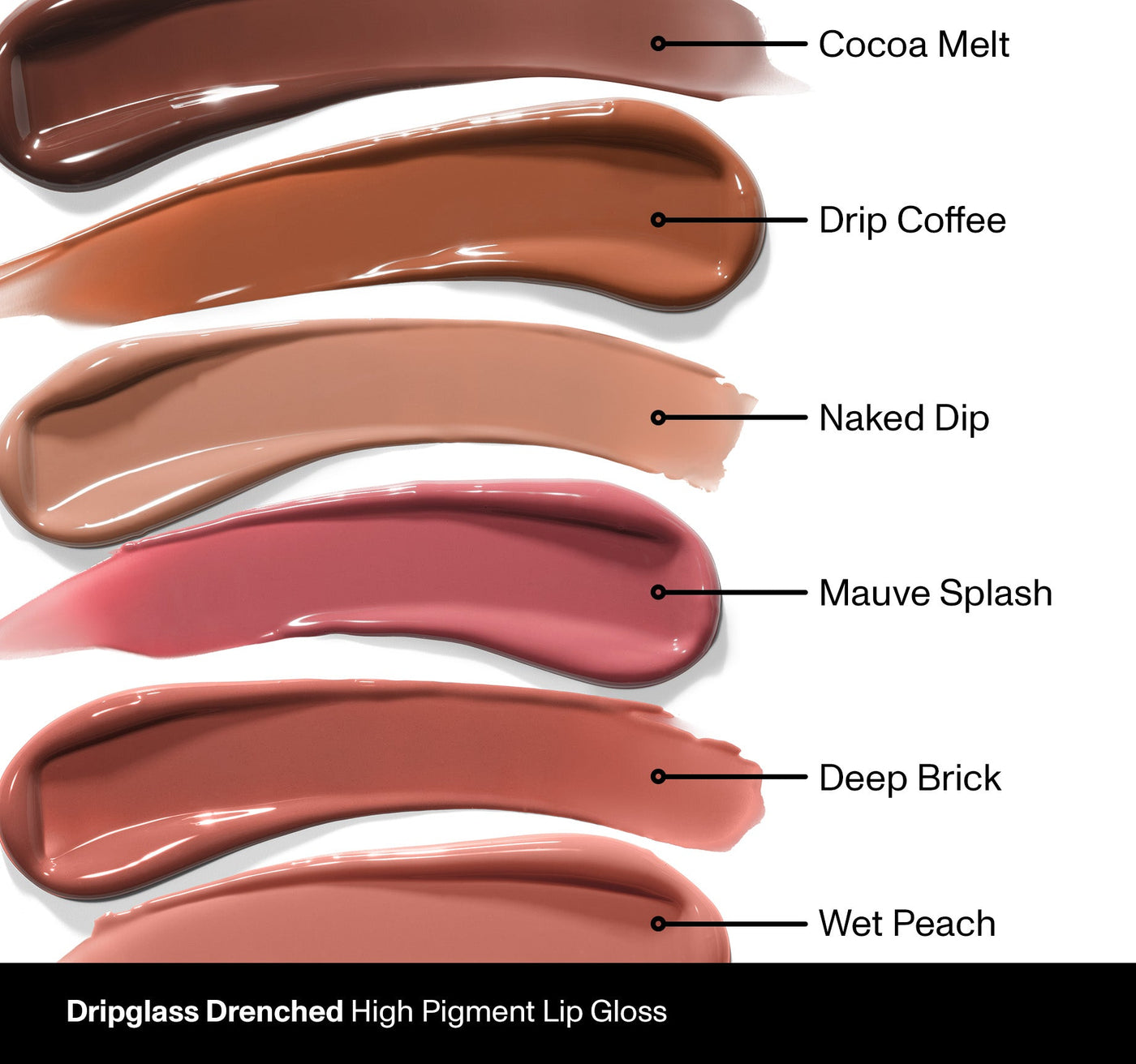 Dripglass Drenched High Pigment Lip Gloss - Naked Dip