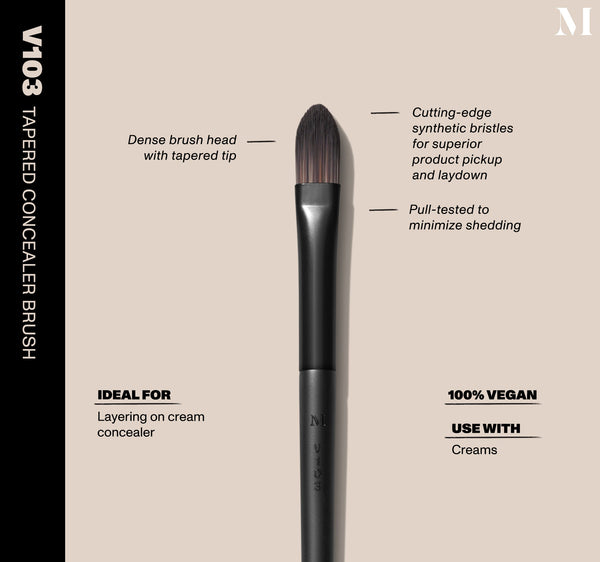 Morphe, V103 Tapered Concealer Brush Vegan Pro Series