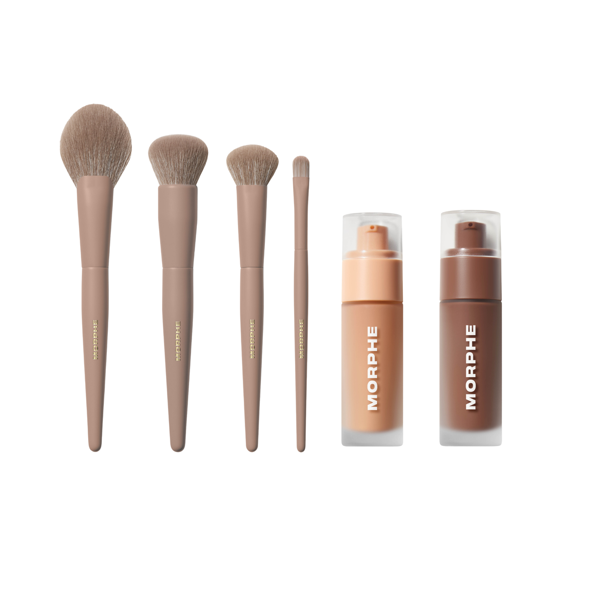 Complexion Boost & Iced Mocha Face Brush Set Bundle – Morphe US
