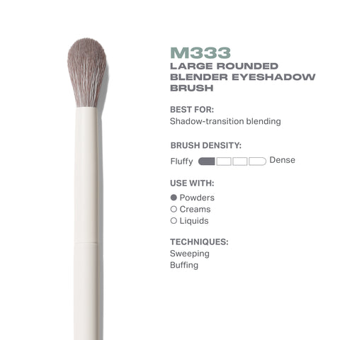 M333 Large Rounded Blender Eyeshadow Brush – Morphe US