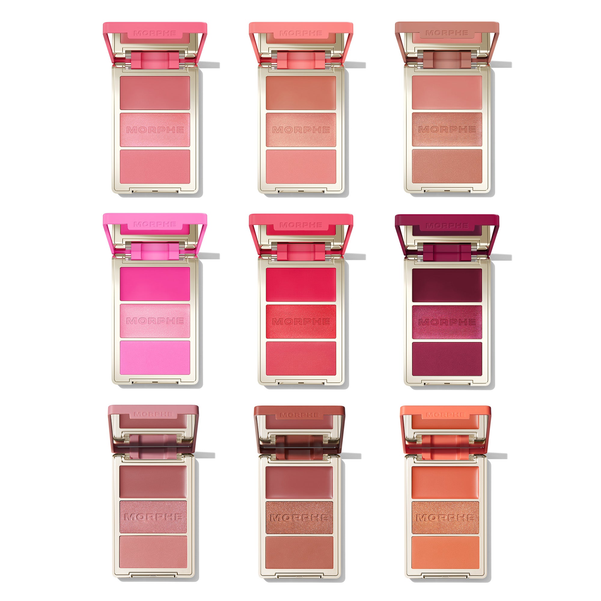 Cheek Thrills Multi-Finish Face Trio 9-Piece Collection – Morphe US