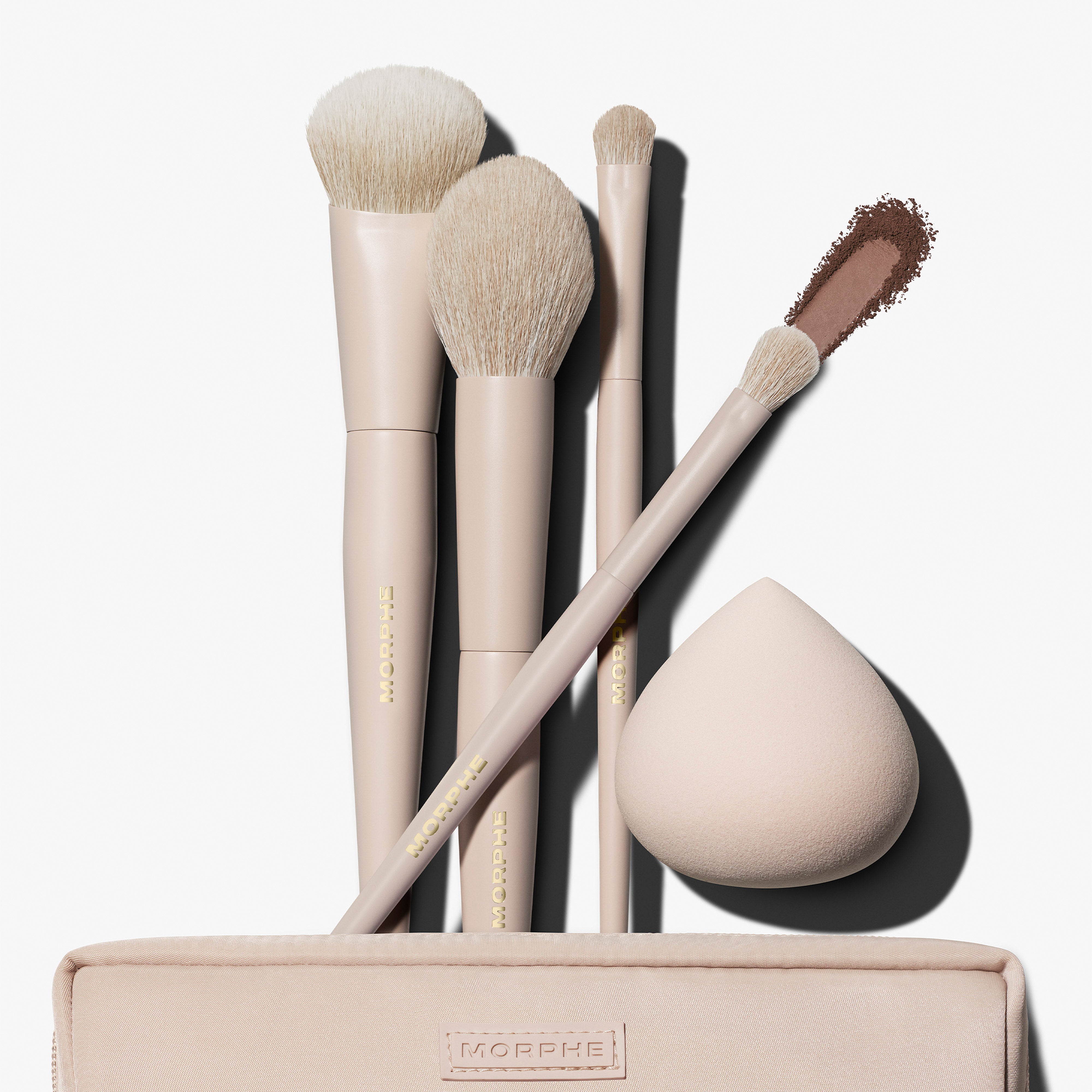 Oat Latte 5-Piece Face & Eye Brush Set – Morphe US