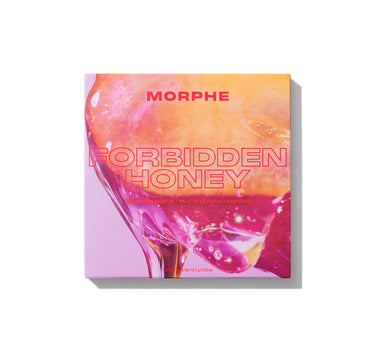 Morphe Forbidden Honey Eyeshadow Palette open, showing formula and applicator.