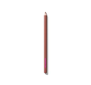 {Lush Lychee (light neutral beige pink)} Morphe Oral Flirtation Color Pencil open, showing formula and applicator in the Lush Lychee (light neutral beige pink) shade. | Oral Flirtation Color Pencil