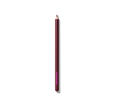 {Passionate Plum (deep plum)} Morphe Oral Flirtation Color Pencil open, showing formula and applicator in the Passionate Plum (deep plum) shade.