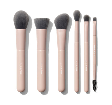 Six-Brush Precision Travel Brush Set. Vegan And Cruelty-Free.