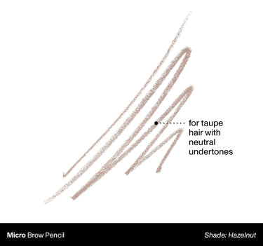 Micro Brow Pencil Shade: Hazelnut | For Taupe Hair With Neutral Undertones {Hazelnut (taupe)}