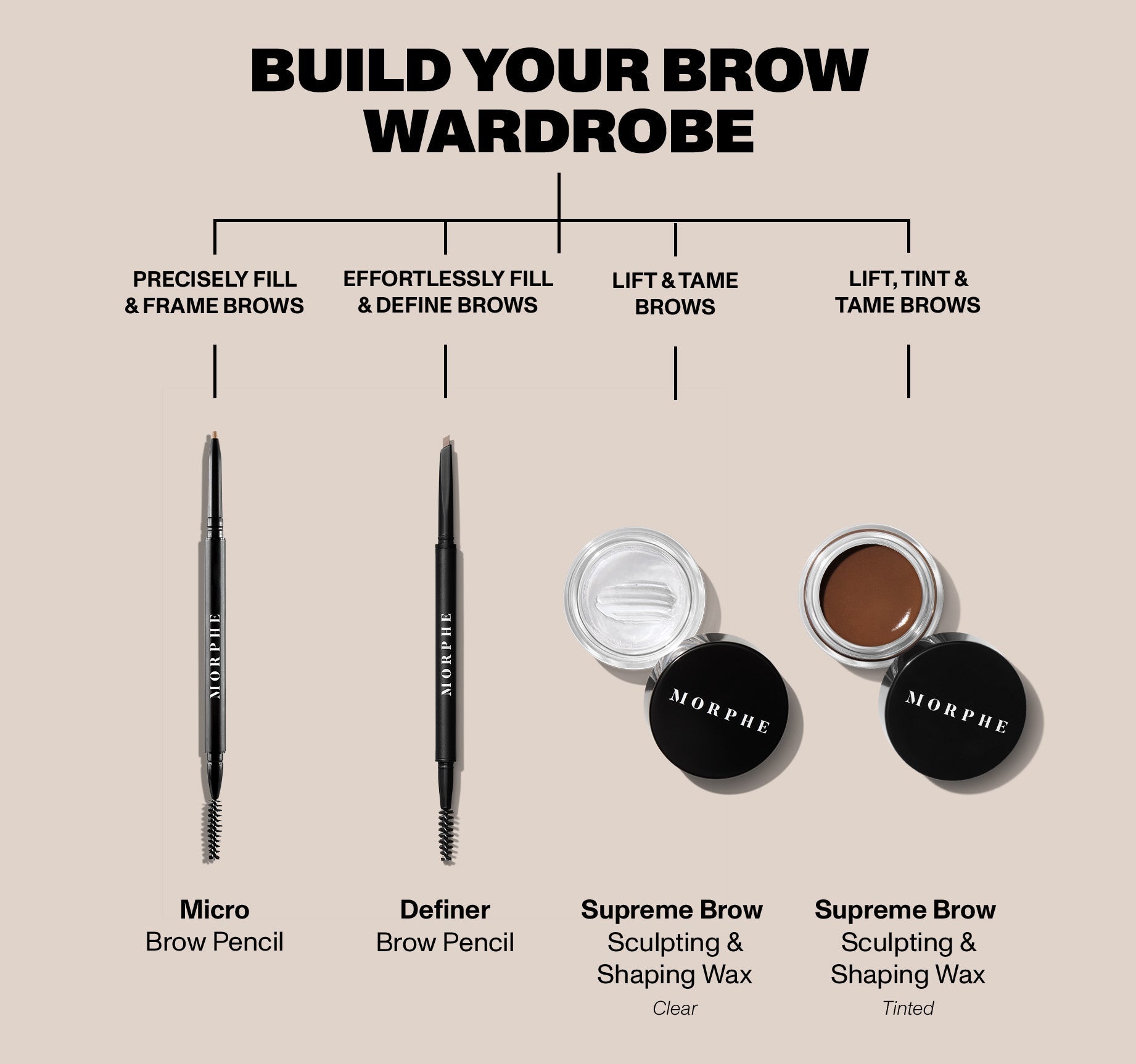 Definer Dual-Ended Brow Pencil & Spoolie - Almond - Image 8
