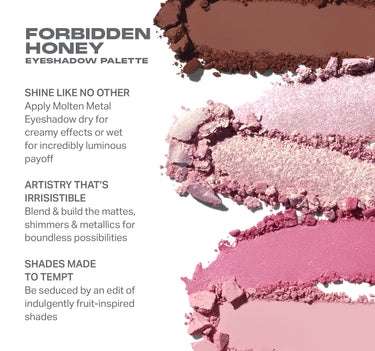 Morphe Forbidden Honey Eyeshadow Palette product image.