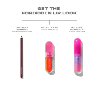 {Lush Lychee (light neutral beige pink)} Morphe Oral Flirtation Color Pencil — {Fresh Fig (mid tone mauve)}  {Passionate Plum (deep plum)}.