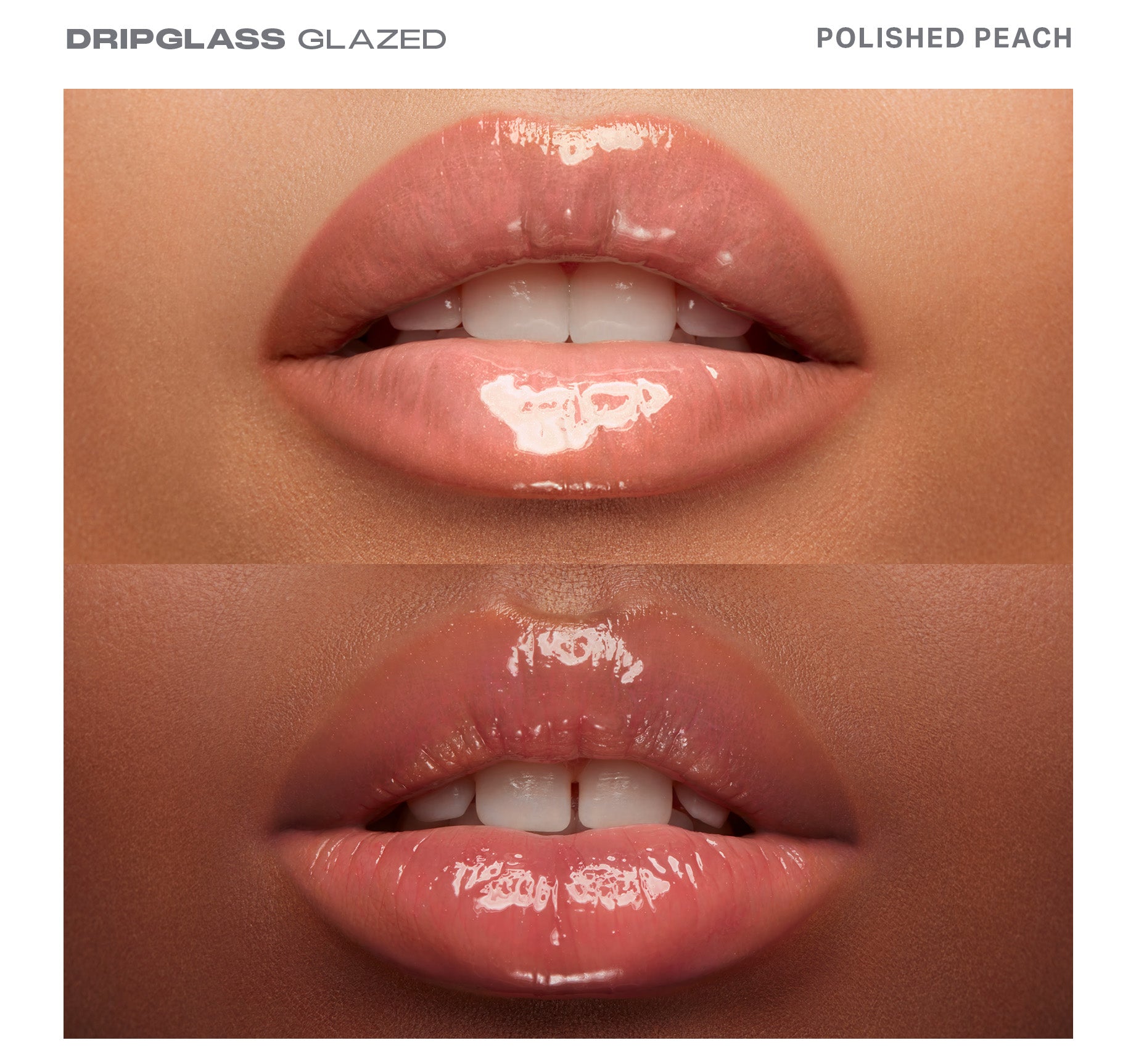 Dripglass Glazed High Shine Lip Gloss - Polished Peach - Image 3