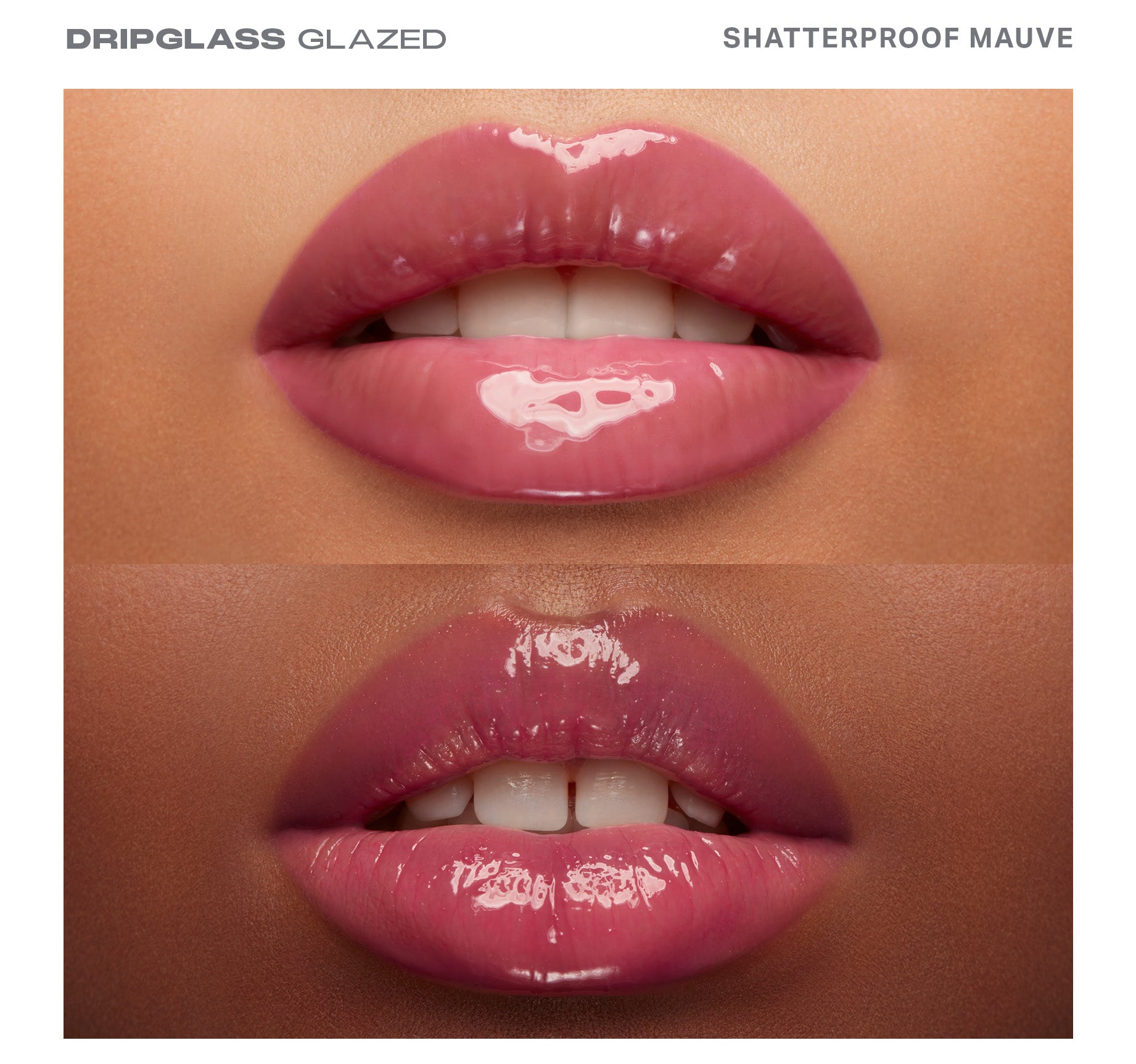 Dripglass Glazed High Shine Lip Gloss - Shatterproof Mauve - Image 3