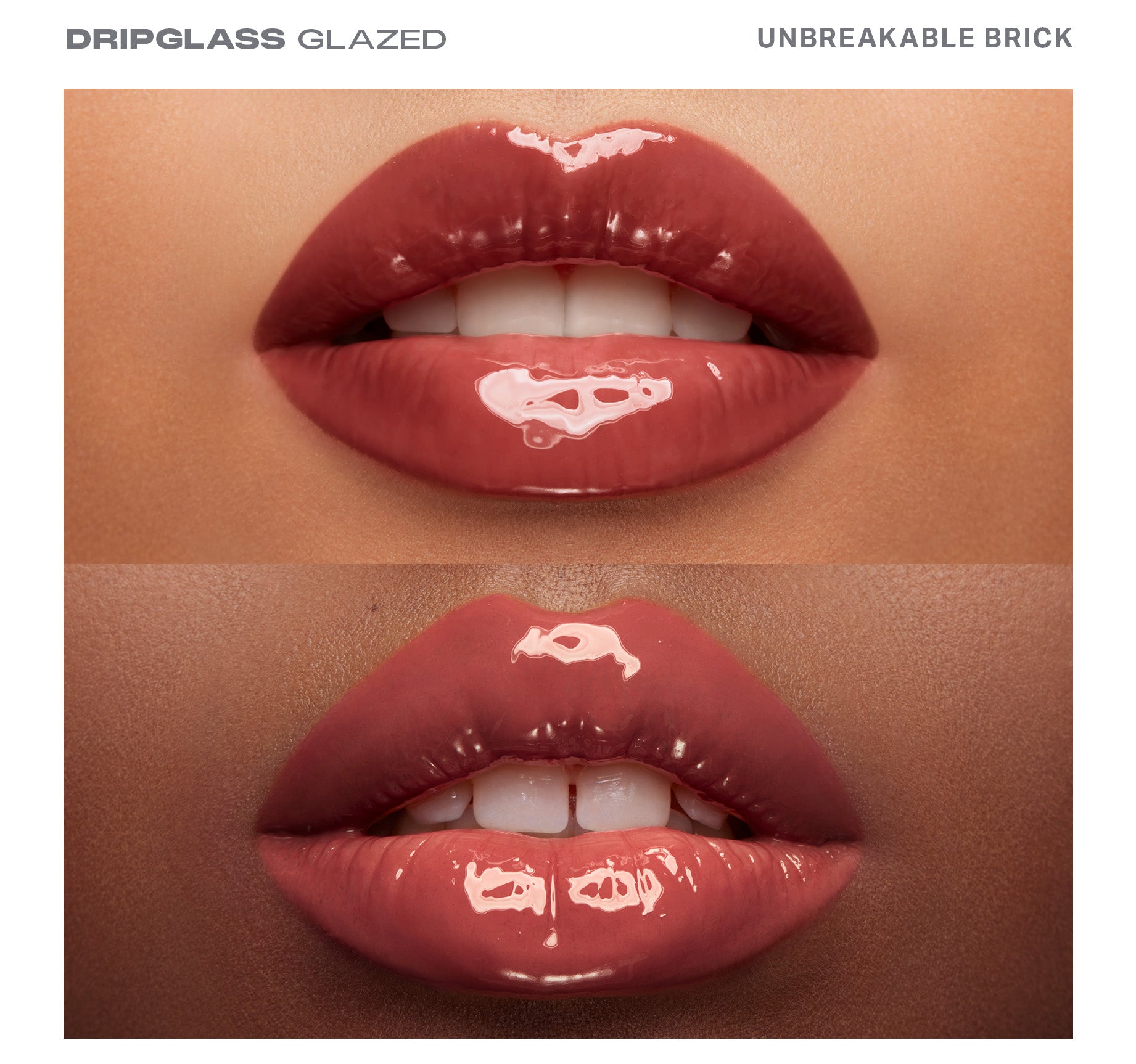 Dripglass Glazed High Shine Lip Gloss - Unbreakable Brick - Image 3