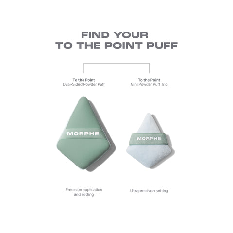 To the Point Dual-Sided Powder Puff – Morphe US