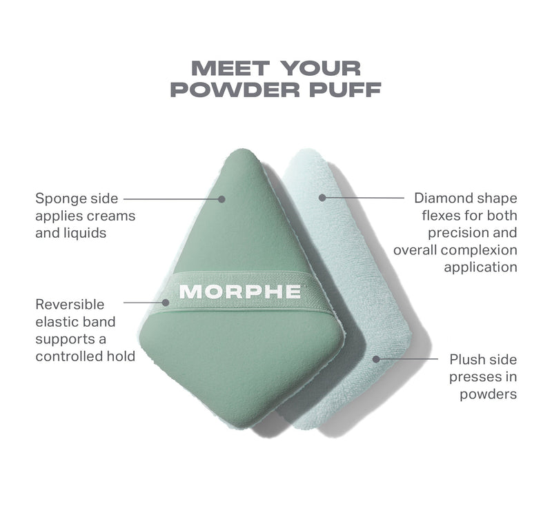 Polyester Powder Puff To the Point Dual-Sided Powder Puff