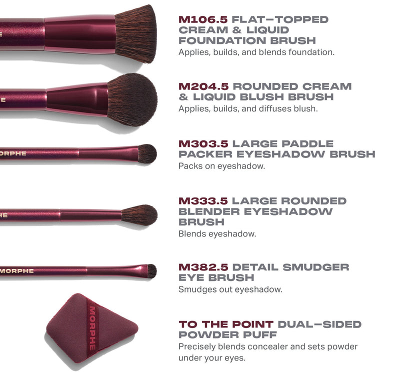 Rebellious 6-Piece Travel Brush & Tool Set - Image 2 out of 8