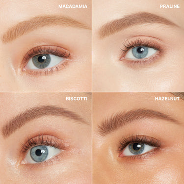 {Biscotti (light taupe)} {Macadamia (light blonde)} {Praline (light blonde)} {Hazelnut (taupe)}