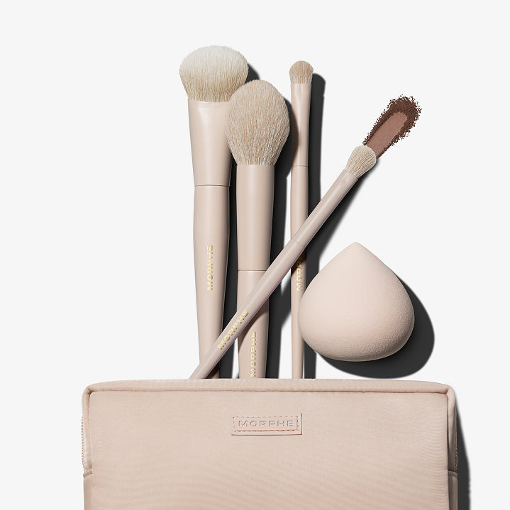 Oat Latte 5-Piece Face & Eye Brush Set – Morphe US