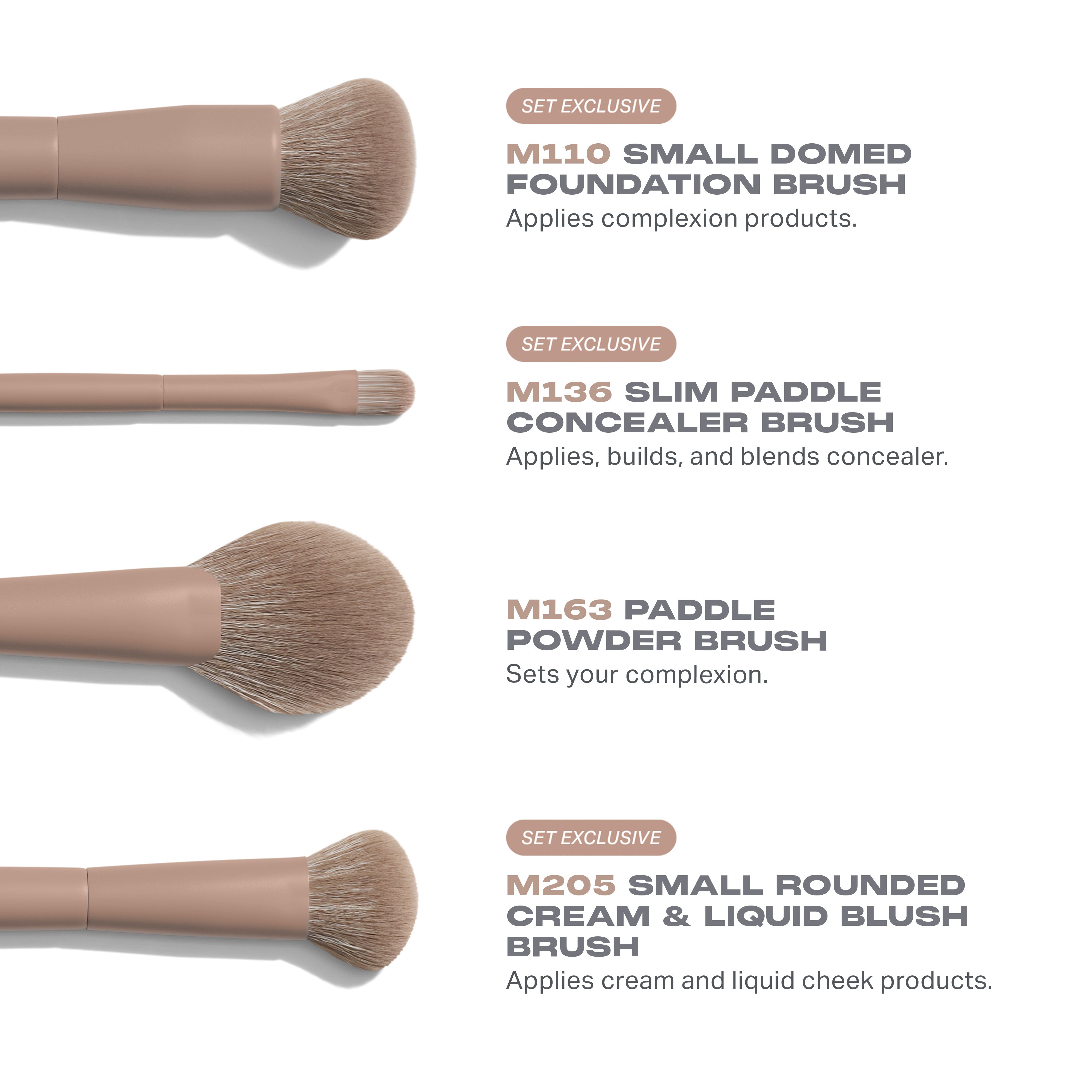 Iced Mocha 4-Piece Face Brush Set – Morphe US