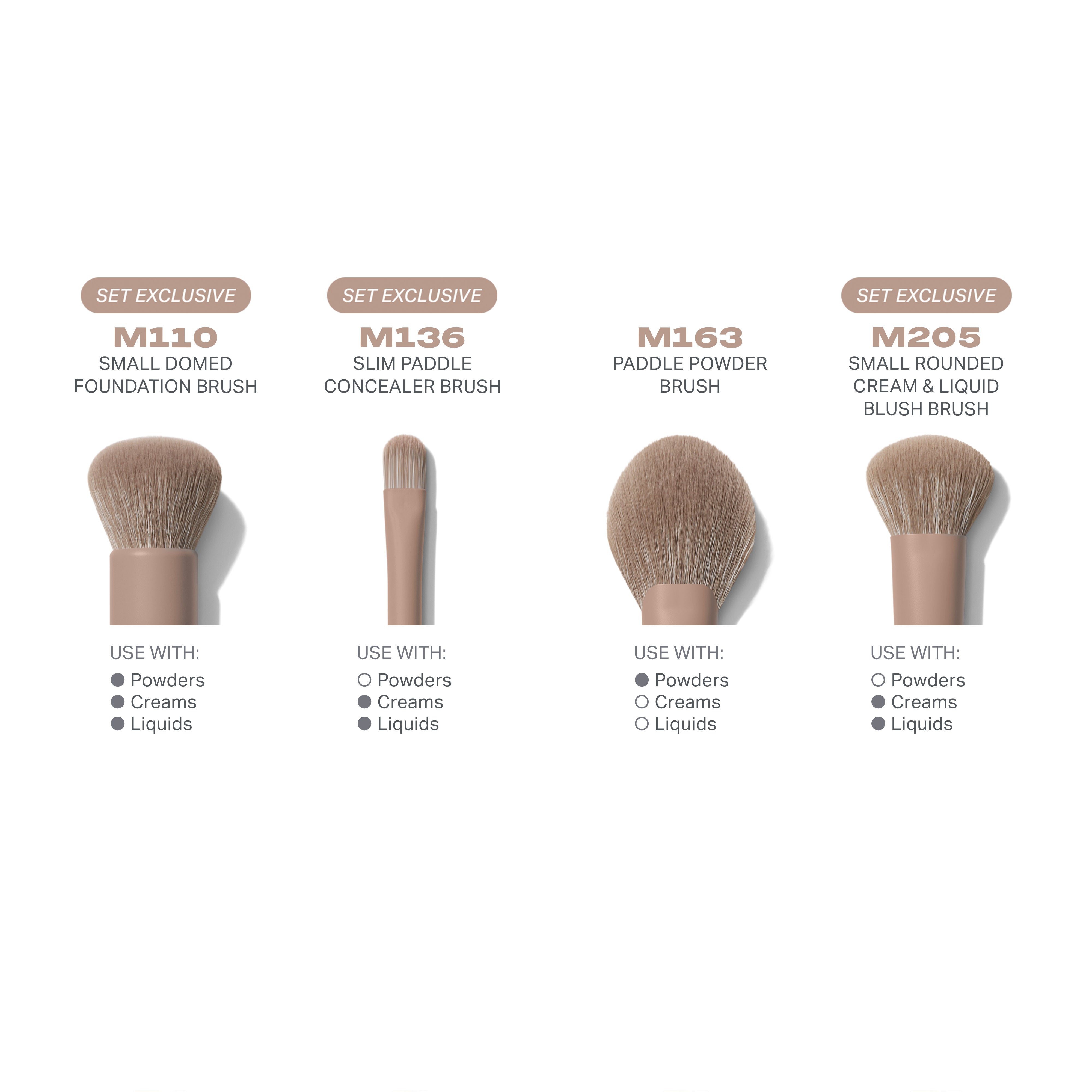 Iced Mocha 4-Piece Face Brush Set – Morphe US