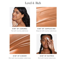 LEVEL 4: RICH. Hint of Caramel Tan with neutral undertones. Hint of Cappuccino Deep tan with neutral undertones. Hint of Ginger Rich with neutral golden undertones. Hint of Nutmeg Rich with neutral undertones.-view-5