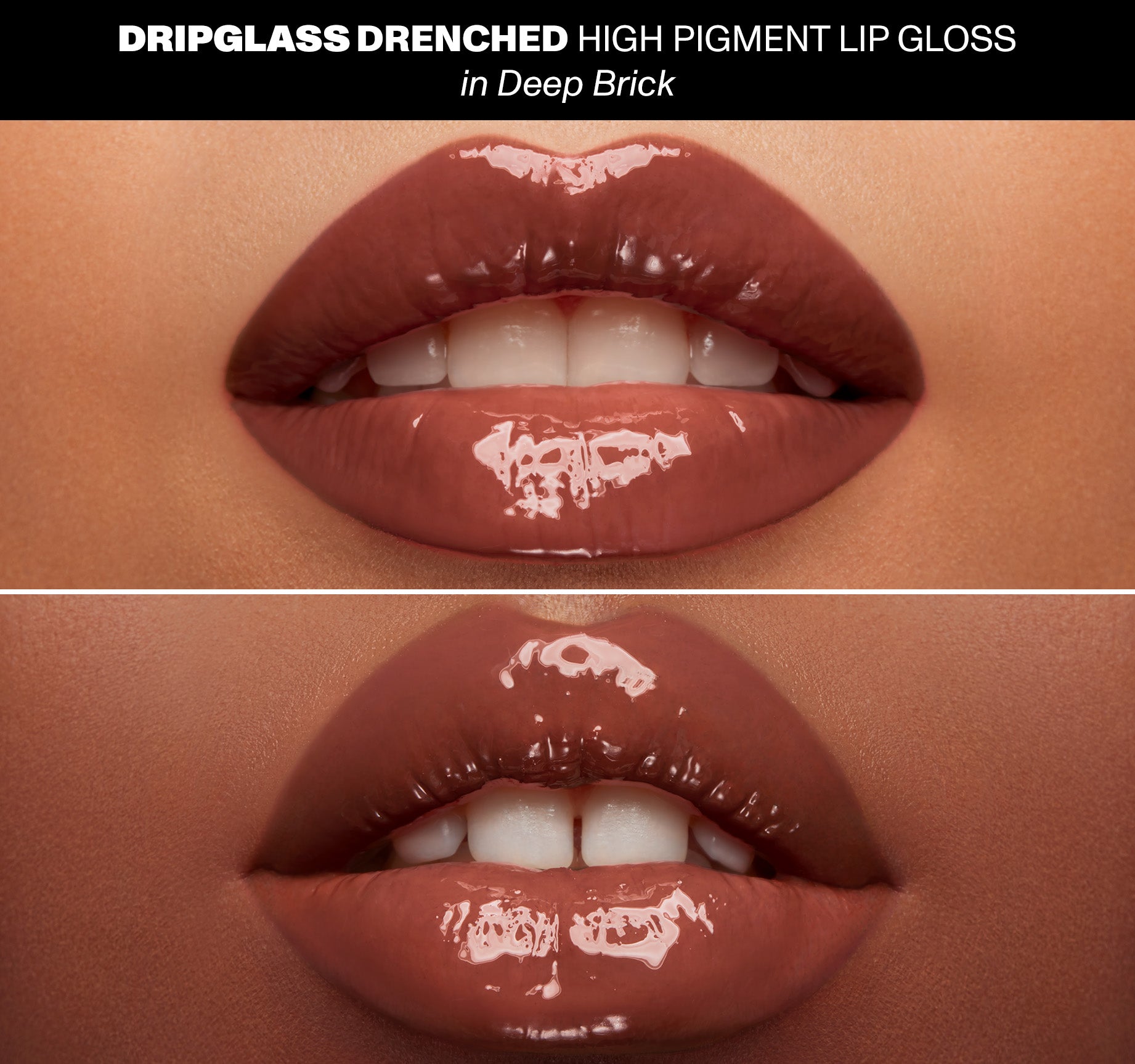 Dripglass Drenched High Pigment Lip Gloss - Deep Brick - Image 3
