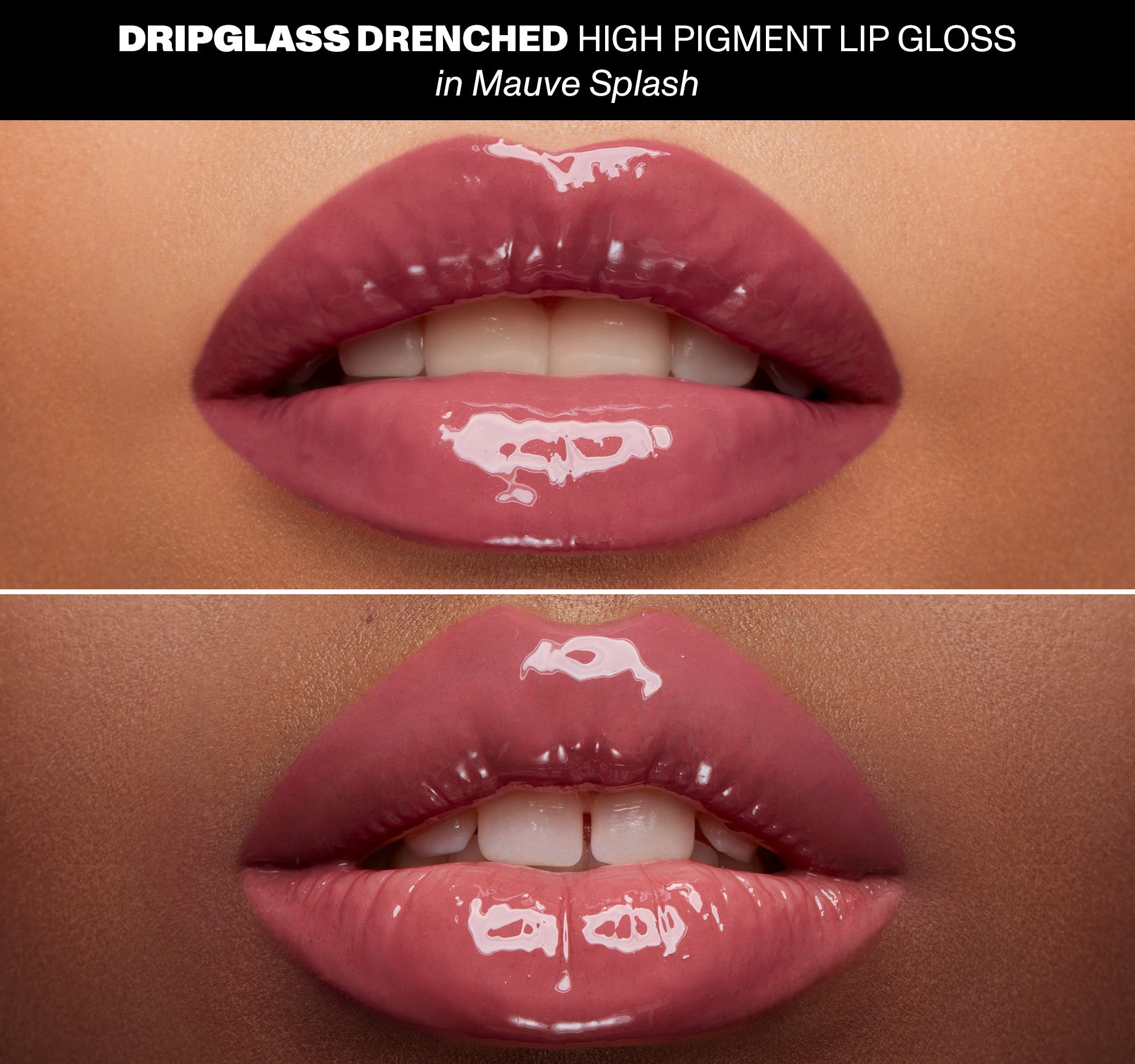 Dripglass Drenched High Pigment Lip Gloss - Mauve Splash - Image 3