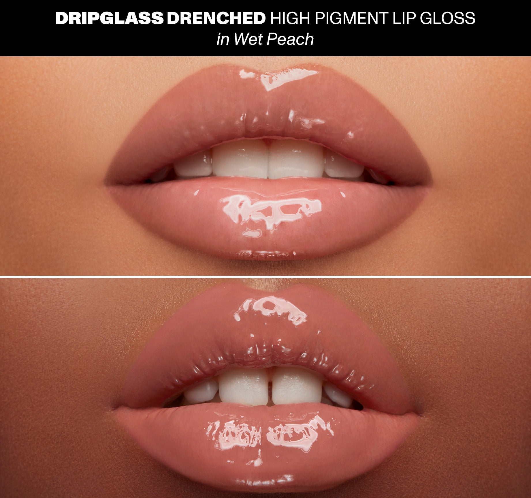 Dripglass Drenched High Pigment Lip Gloss - Wet Peach - Image 3