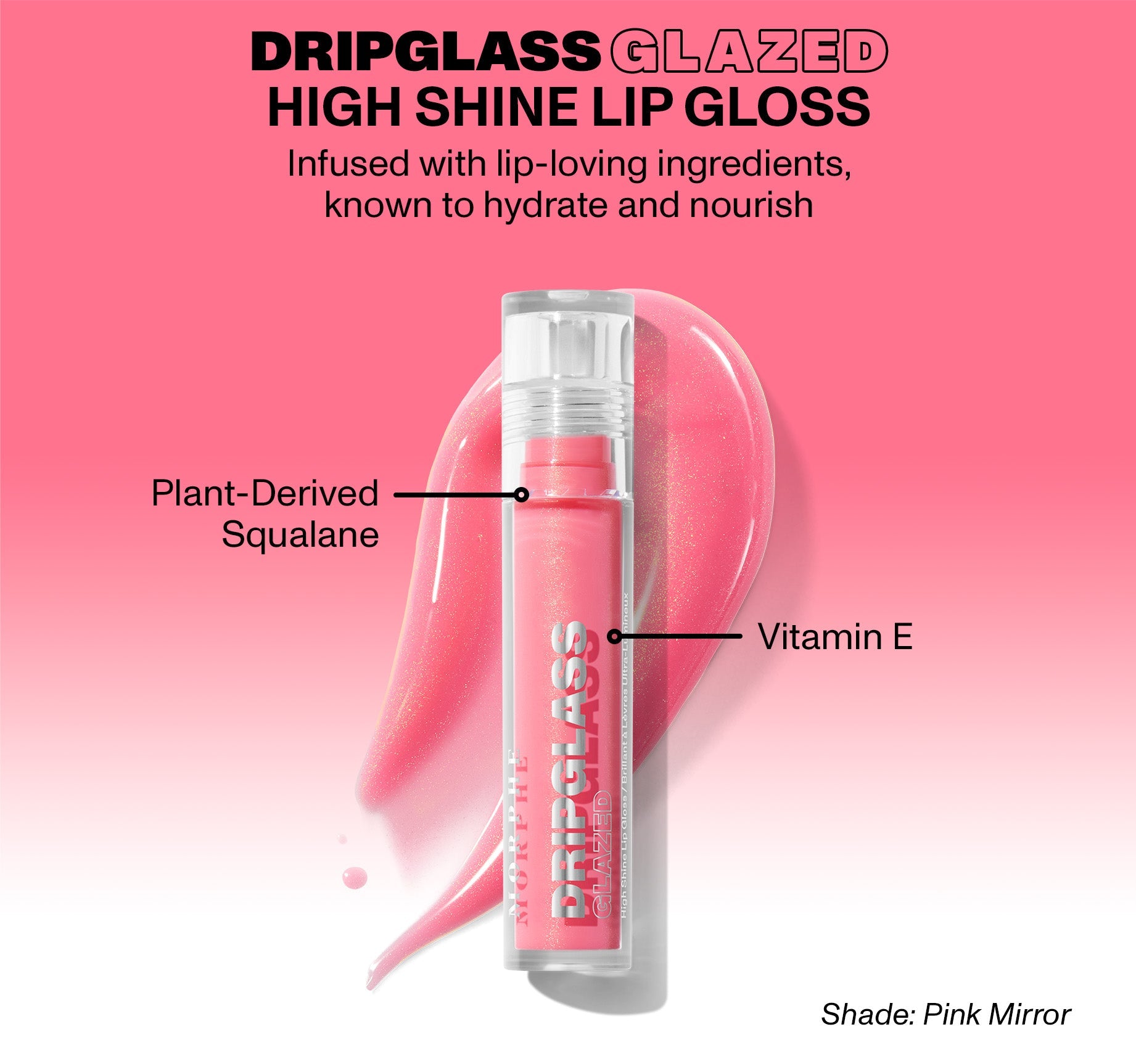 Dripglass Glazed High Shine Lip Gloss - Nude Gleam - Image 9