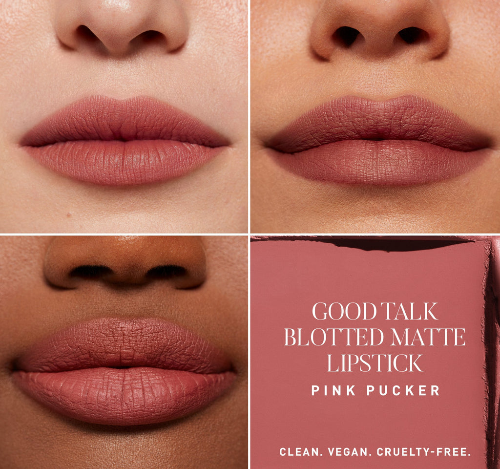 Good Talk Soft Matte Lipstick - Pink Pucker - Vegan