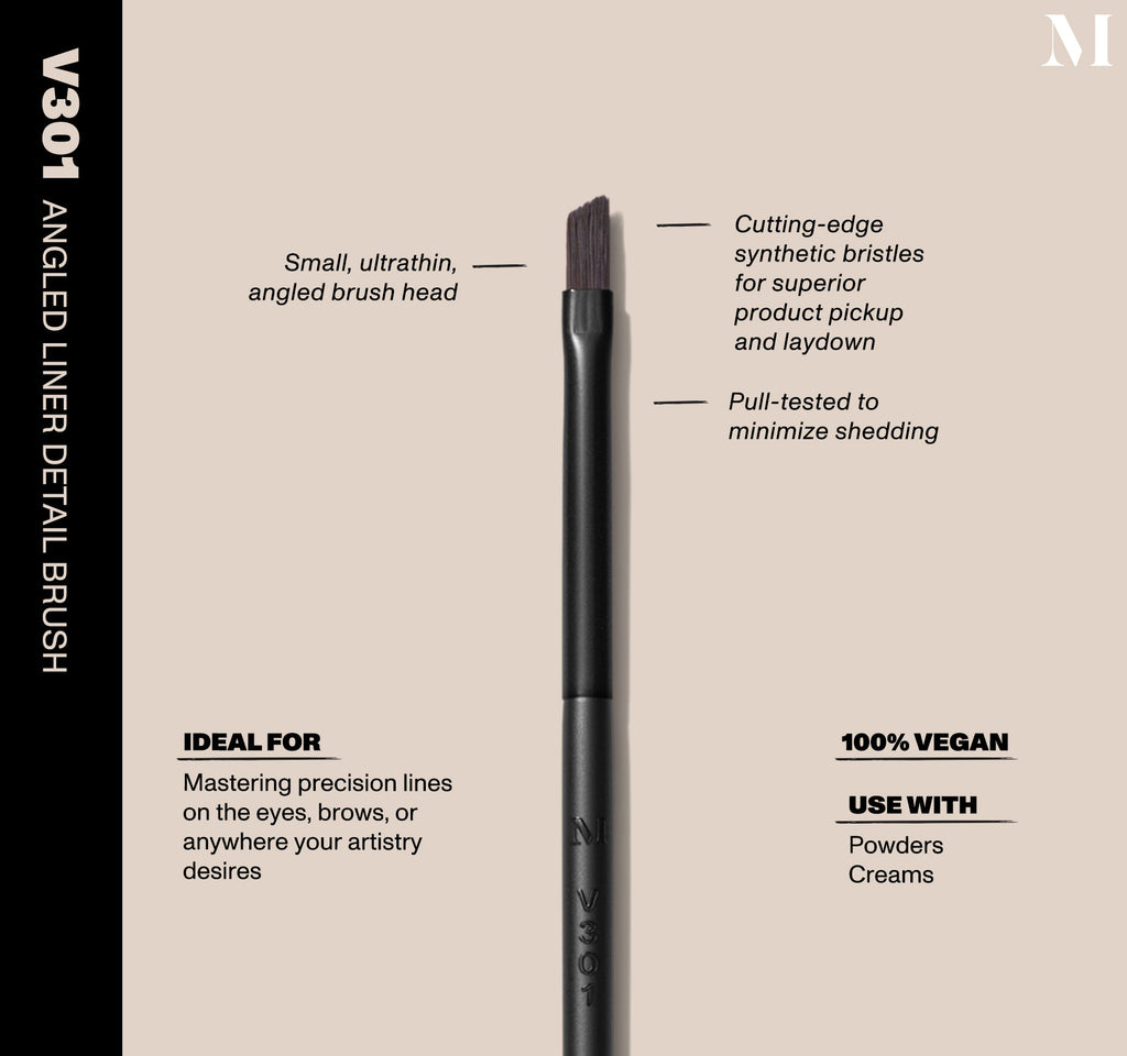 M158 - Angle Liner/Spoolie Eyebrow Brush