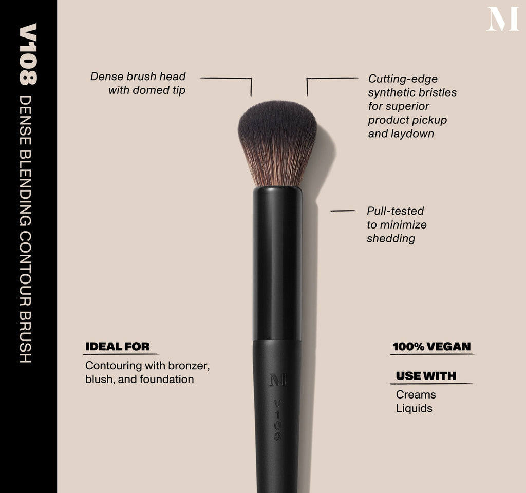 Morphe, V108 Dense Blending Contour Brush Vegan Pro Series