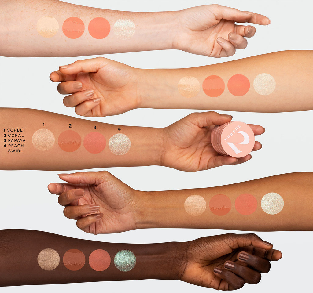 Morphe 2 Quad Goals Multi-Palette - Fresh Peach  Morphe